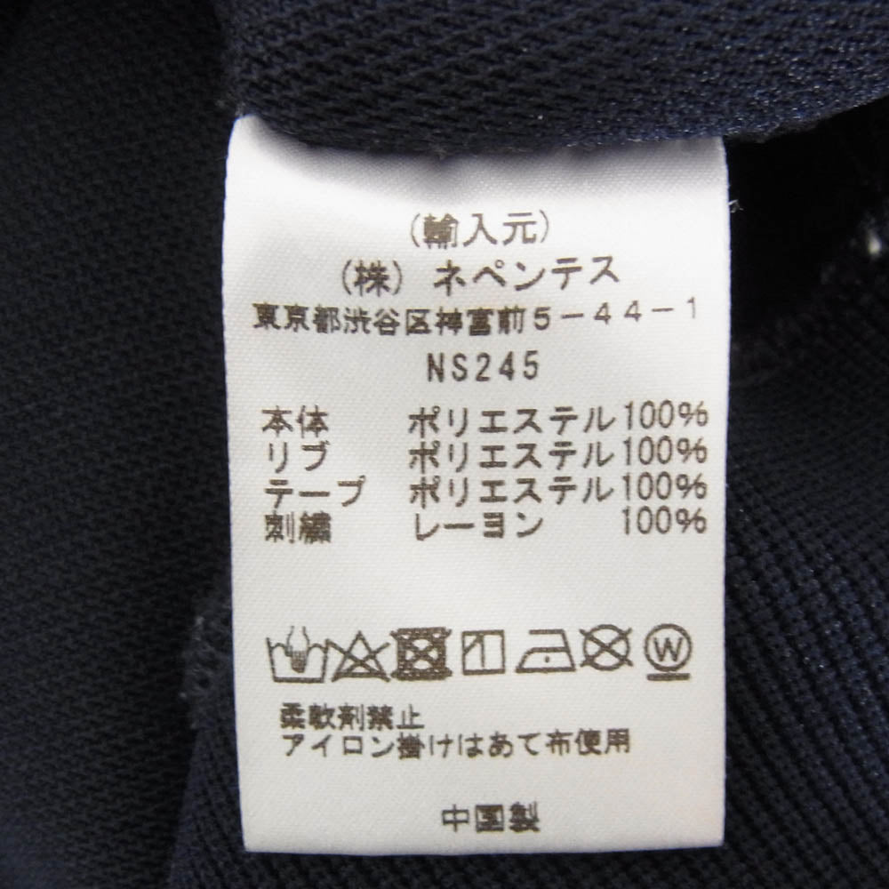 Needles ニードルス 23aw NS245 TRACK CREW NECK SHIRT トラック クルーネック シャツ スウェット ネイビー系 M【中古】