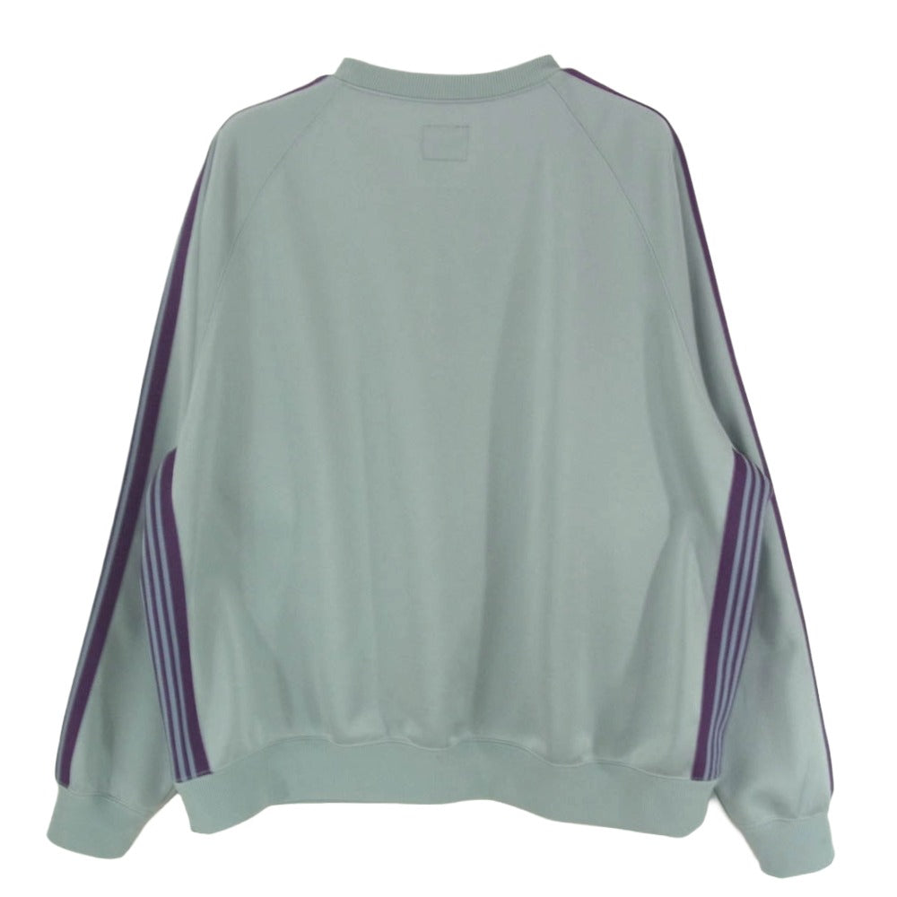 Needles ニードルス 25ss QV306 TRACK CREW NECK SHIRT トラック クルーネック シャツ スウェット ブルー系 M【中古】
