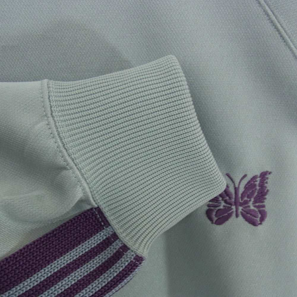 Needles ニードルス 25ss QV306 TRACK CREW NECK SHIRT トラック クルーネック シャツ スウェット ブルー系 M【中古】