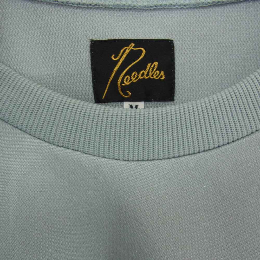 Needles ニードルス 25ss QV306 TRACK CREW NECK SHIRT トラック クルーネック シャツ スウェット ブルー系 M【中古】