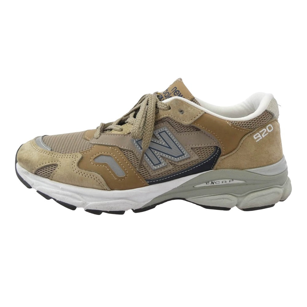 NEW BALANCE ニューバランス M920SDS イングランド製 920 ローカット スニーカー ブラウン系 ベージュ系 UK7.5【中古】