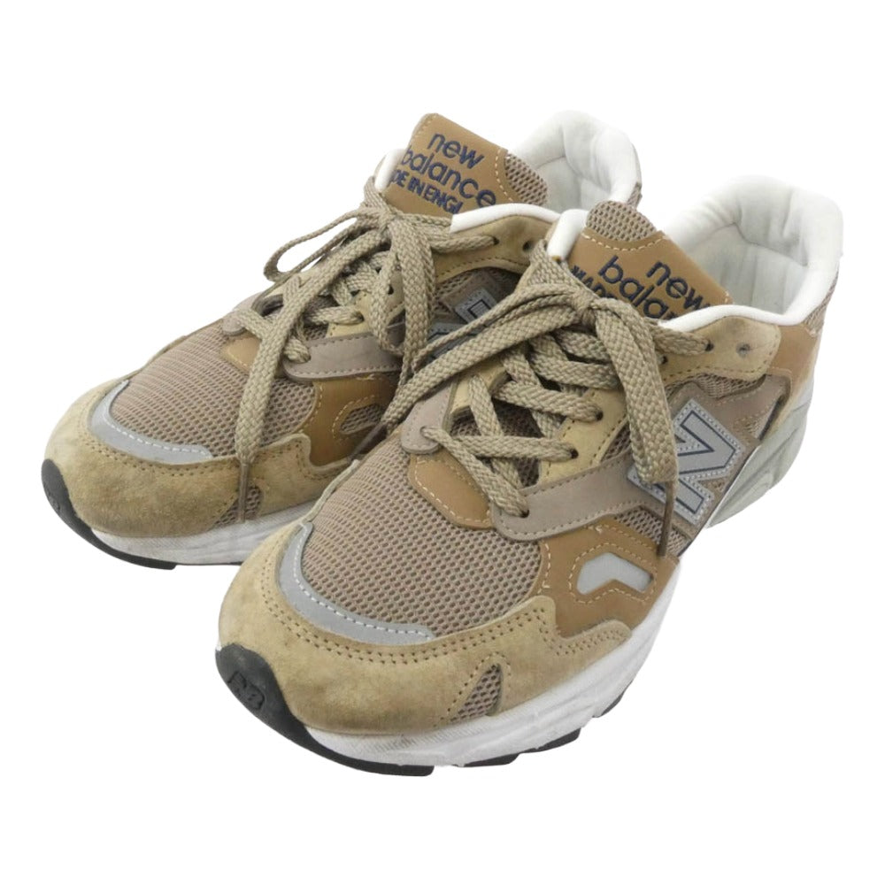 NEW BALANCE ニューバランス M920SDS イングランド製 920 ローカット スニーカー ブラウン系 ベージュ系 UK7.5【中古】