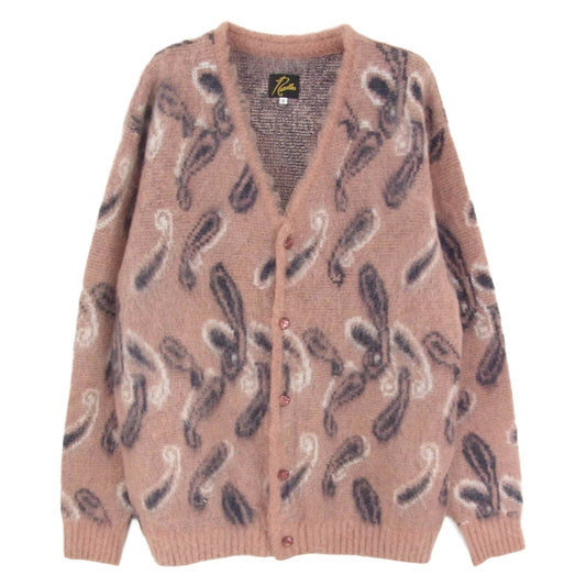 Needles ニードルス 23aw NS281 Mohair Cardigan モヘヤ カーディガン ピンク系 S【中古】