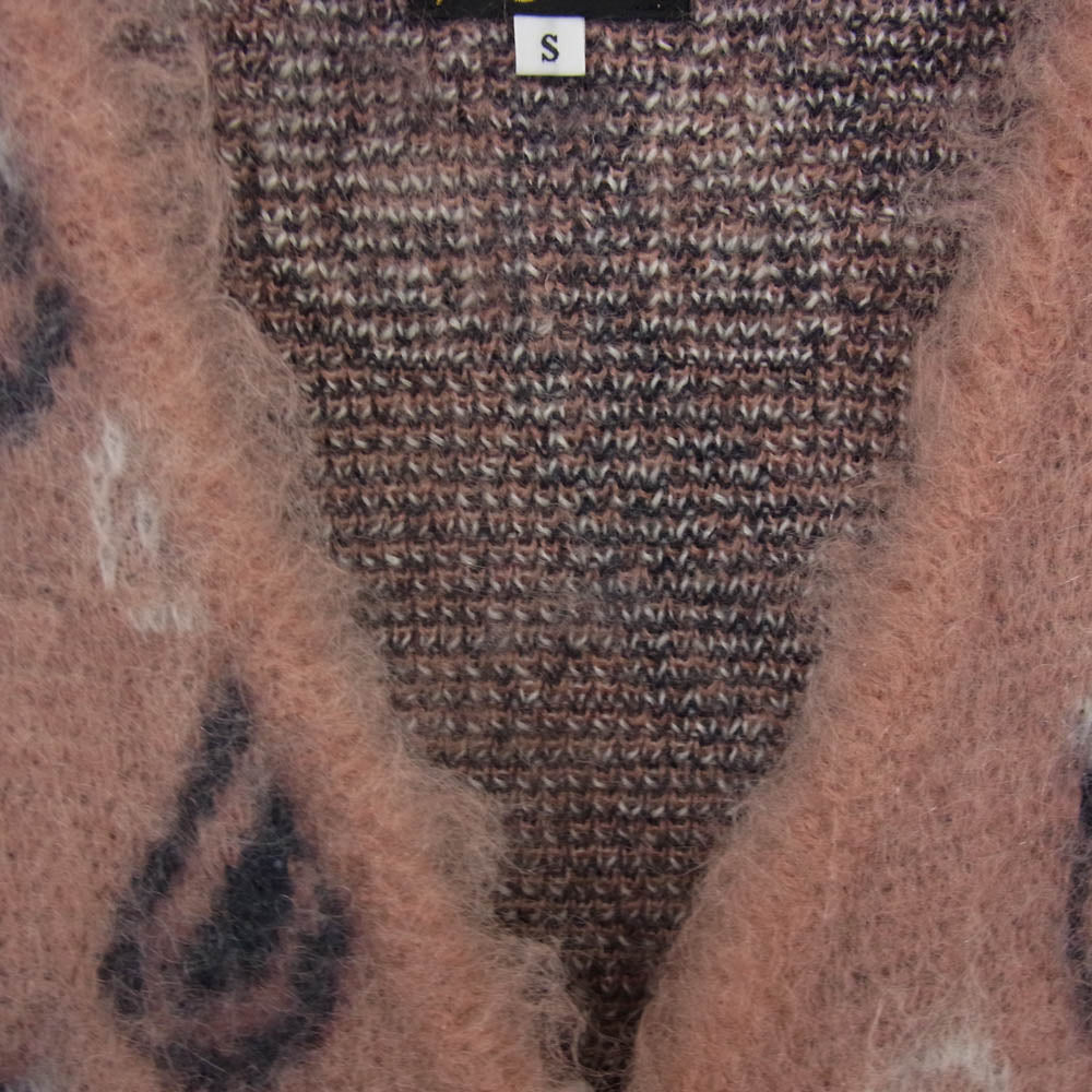 Needles ニードルス 23aw NS281 Mohair Cardigan モヘヤ カーディガン ピンク系 S【中古】