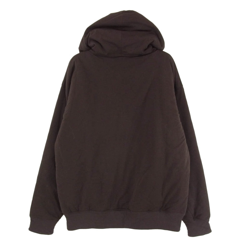 AURALEE オーラリー A20AP02NW DOUBLE CLOTH PUFFER P/O PARKA ダブルクロス 中綿 プルオーバー パーカー フーディー ブラウン系 3【中古】