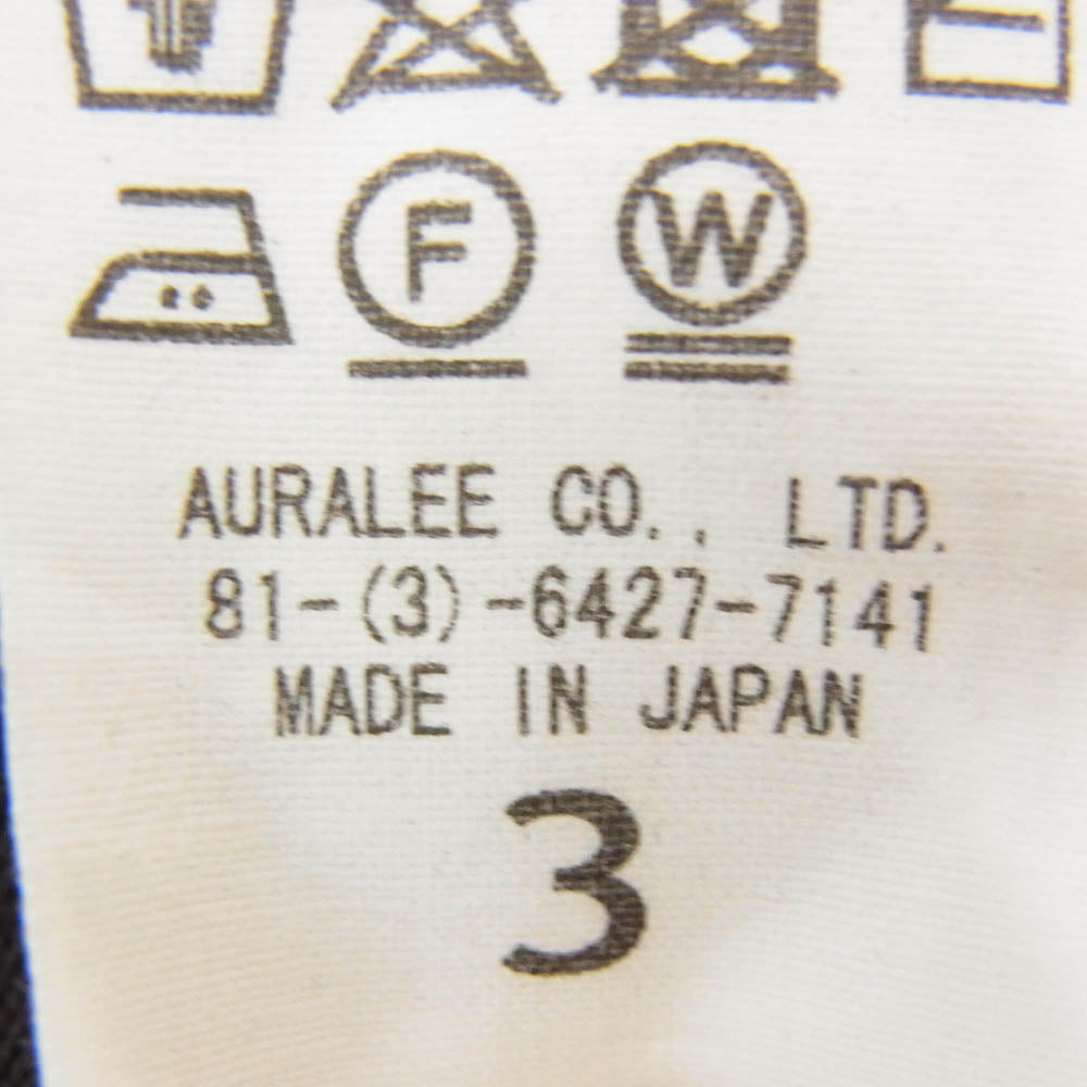 AURALEE オーラリー A20AP02NW DOUBLE CLOTH PUFFER P/O PARKA ダブルクロス 中綿 プルオーバー パーカー フーディー ブラウン系 3【中古】