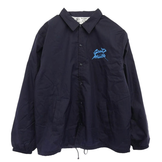 グッドヘラー Ryo Uchiyama AMERICAN LOGO COACH JACKET コーチ ジャケット ネイビー系 XL【中古】