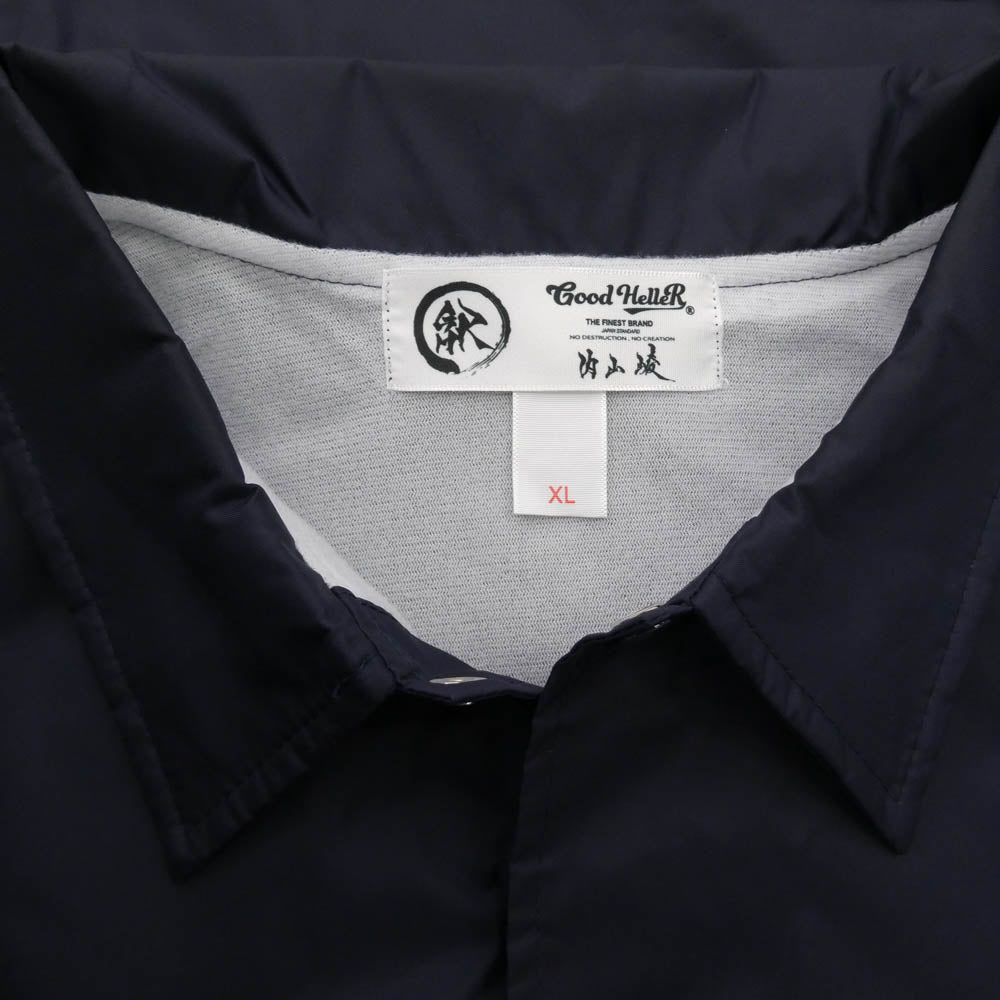 グッドヘラー Ryo Uchiyama AMERICAN LOGO COACH JACKET コーチ ジャケット ネイビー系 XL【中古】