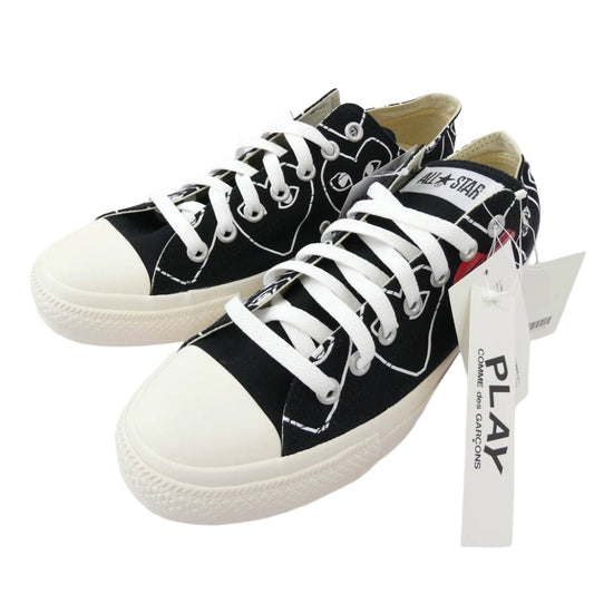 PLAY COMME des GARCONS プレイコムデギャルソン 1CL706 × Converse コンバース Chuck Taylor Low Black チャックテイラー ローカットスニーカー ブラック系 27cm【新古品】【未使用】【中古】
