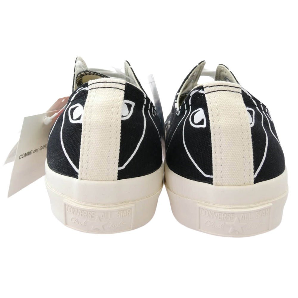 PLAY COMME des GARCONS プレイコムデギャルソン 1CL706 × Converse コンバース Chuck Taylor Low Black チャックテイラー ローカットスニーカー ブラック系 27cm【新古品】【未使用】【中古】