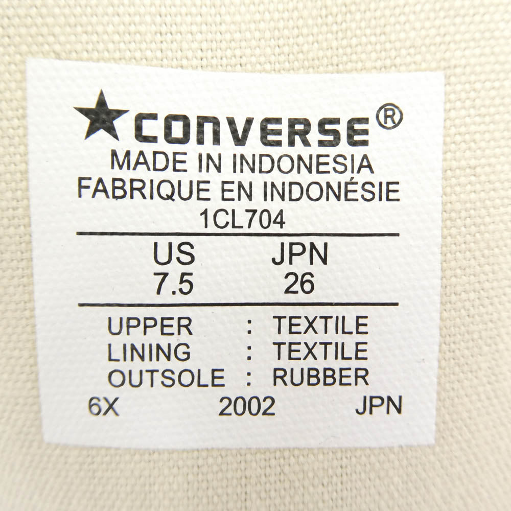 PLAY COMME des GARCONS プレイコムデギャルソン 1CL706 × Converse コンバース Chuck Taylor Low Black チャックテイラー ローカットスニーカー ブラック系 27cm【新古品】【未使用】【中古】