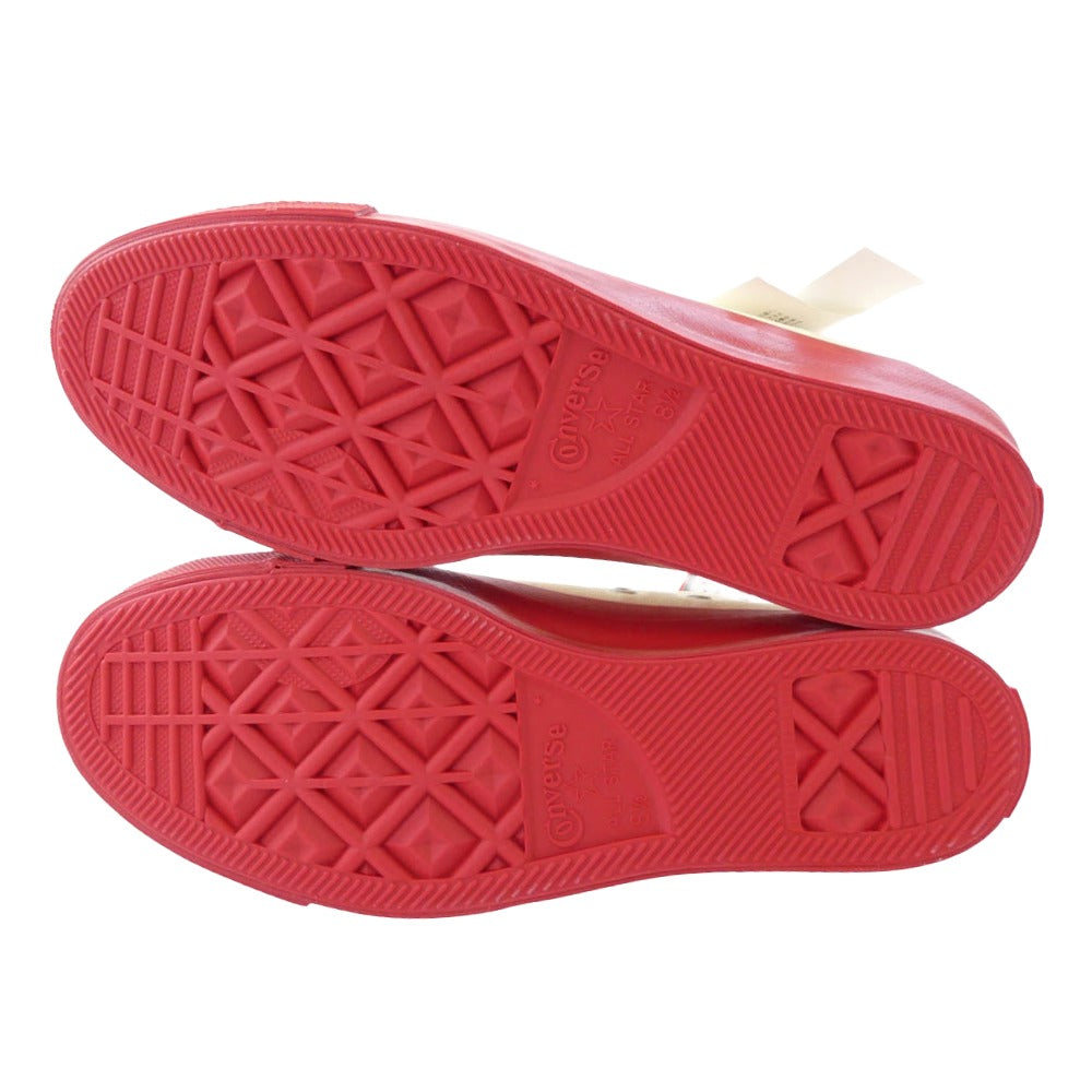 PLAY COMME des GARCONS プレイコムデギャルソン 1CL704 × Converse コンバース Chuck Taylor Hi Black チャックテイラー ハイカットスニーカー ホワイト系 27cm【新古品】【未使用】【中古】