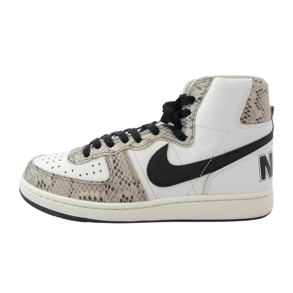 NIKE ナイキ FB1318-100 Terminator High Cocoa Snake ターミネーター ハイ ココア スネーク ハイカットスニーカー ホワイト系 26.5cm【美品】【中古】