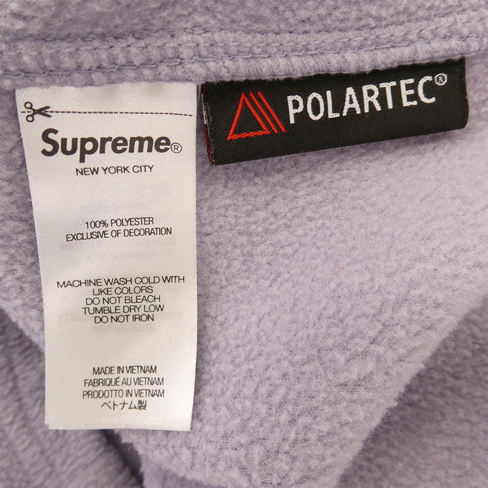 Supreme シュプリーム 23AW Polartec Shirt ポーラーテック フリース 背ロゴ 長袖 シャツ パープル系 M【中古】