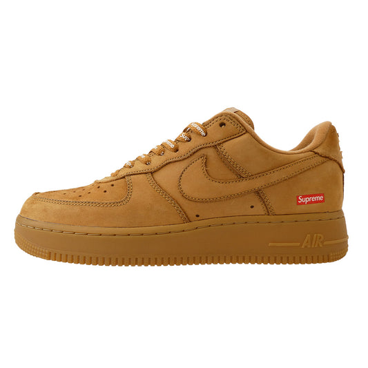 Supreme シュプリーム 21AW DN1555-200 × Air Force 1 Low Flax Wheat【フェイクバスターズ鑑定済】エアフォース 1 ロー フラックス ウィート ローカットスニーカー ライトブラウン系 26cm【中古】