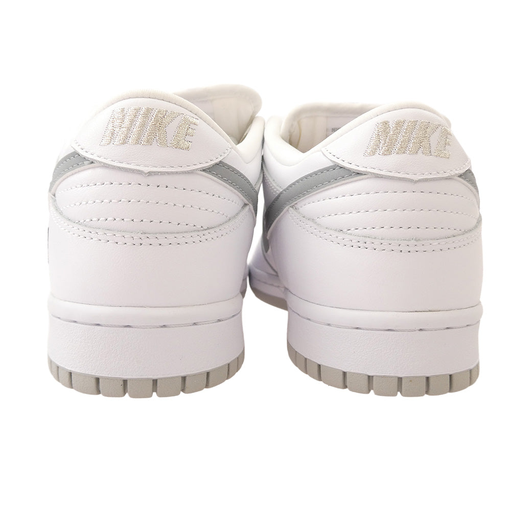 Supreme シュプリーム 25AW HQ8487-100 × Nike SB Dunk Low WhiteMetallic Silver【フェイクバスターズ鑑定済】ナイキ SB ダンク ロー ホワイト メタリックシルバー ホワイト系 27cm【極上美品】【中古】