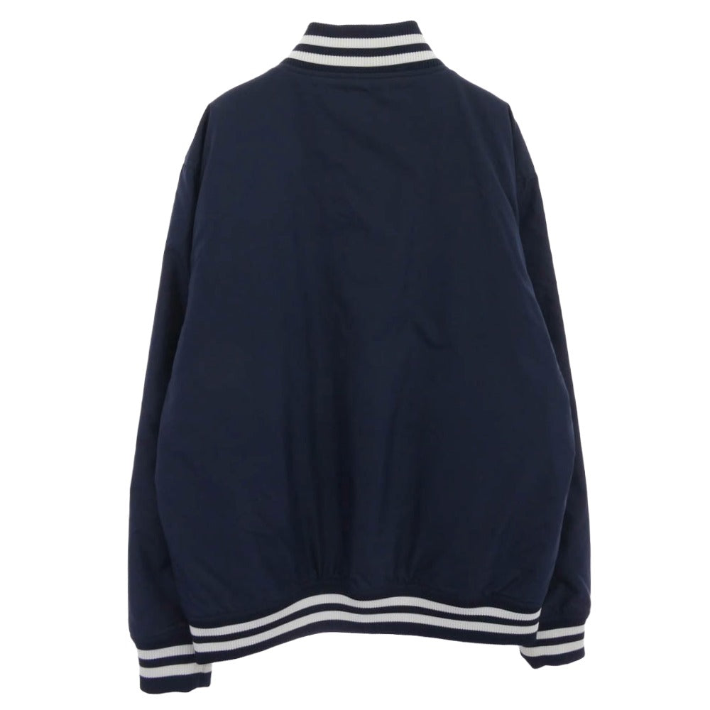 NEW ERA ニューエラ ゴルフライン VARSITY ARCH LOGO ヴァーシティー ジャケット スタジャン ブルー系 M【中古】