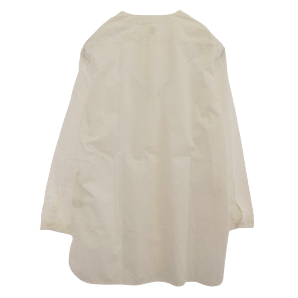 orSlow オアスロウ no collar shirt ノーカラー 長袖 シャツ ホワイト系 2【中古】