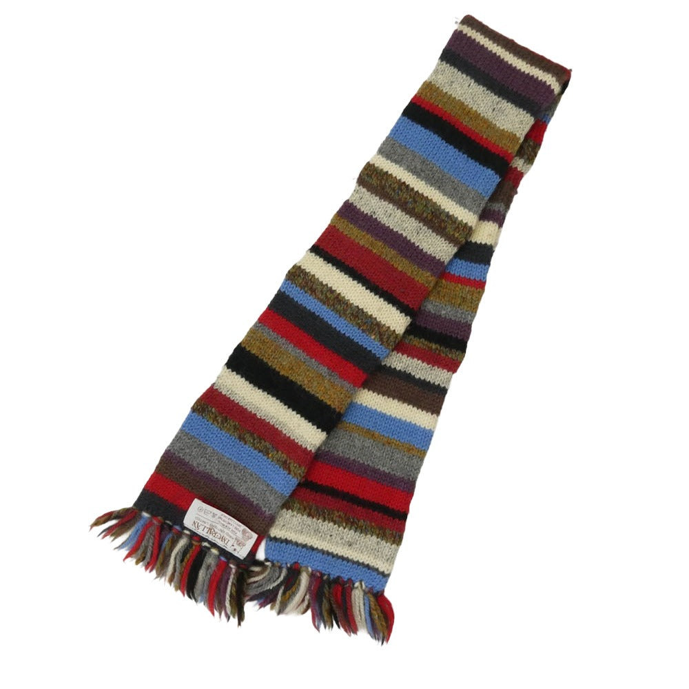 INVERALLAN インバーアラン 茶タグ マルチカラー ニット マフラー マルチカラー系 表記なし【中古】