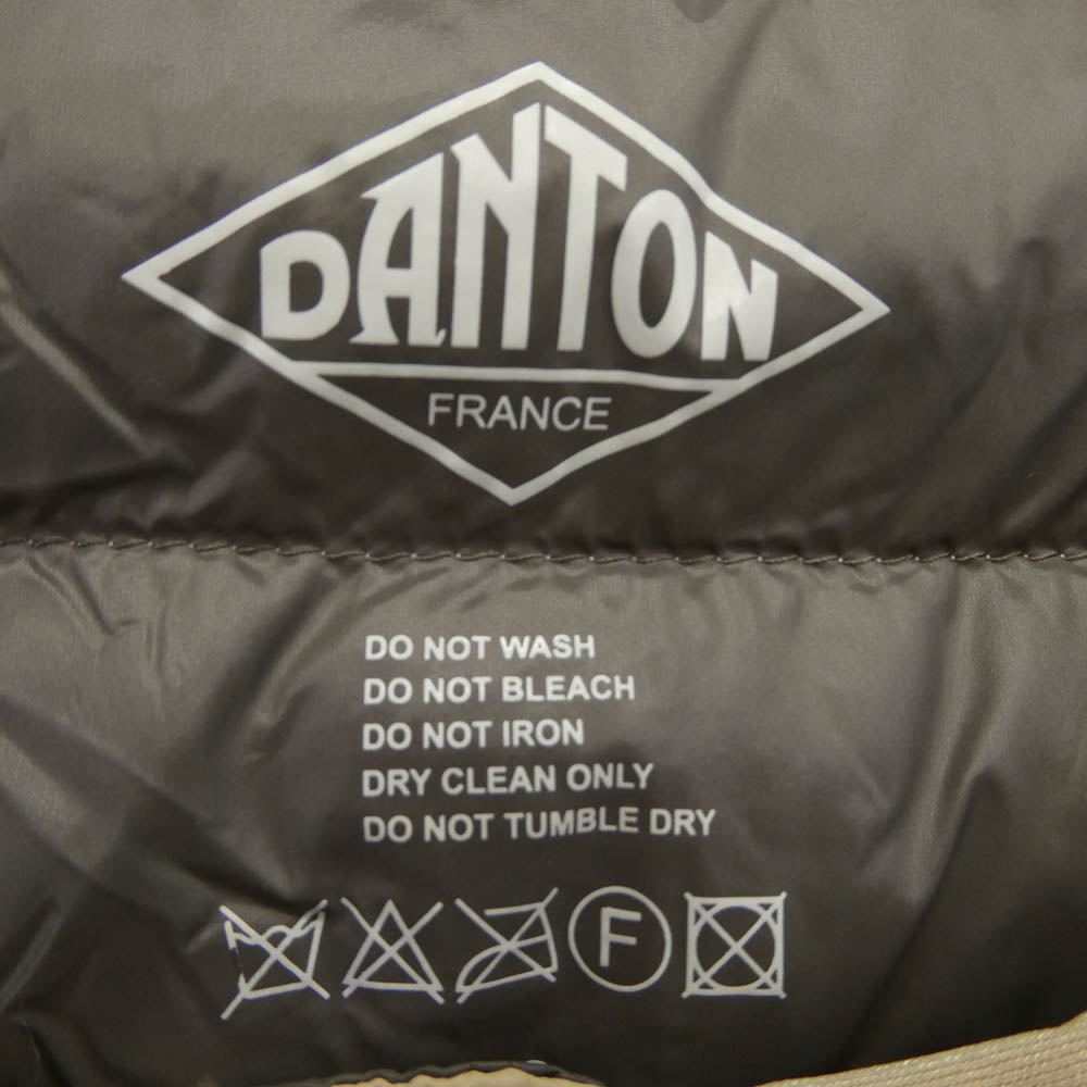 Danton ダントン JD-8751 LS INNER DOWN CREW ダウン ジャケット ベージュ系 42【中古】