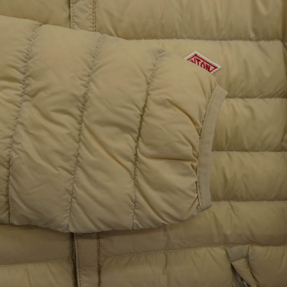 Danton ダントン JD-8751 LS INNER DOWN CREW ダウン ジャケット ベージュ系 42【中古】