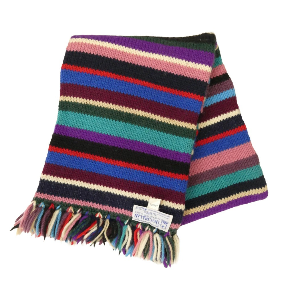 INVERALLAN インバーアラン for SHIPS シップス マルチカラー ニット マフラー マルチカラー系 表記なし【中古】