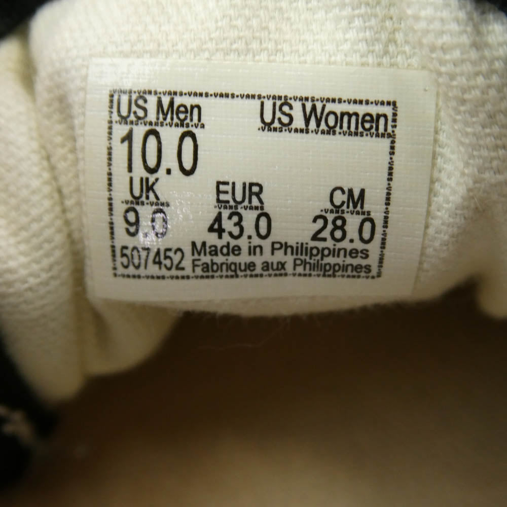 VANS バンズ 507452 AUTHENTIC オーセンティック スニーカー ブラック系 28cm【中古】