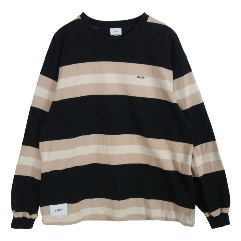 WTAPS ダブルタップス 20SS 201ATDT-CSM27 VATOS SS COTTON TEE ボーダー ロングスリーブ 長袖 Tシャツ マルチカラー系 2【中古】