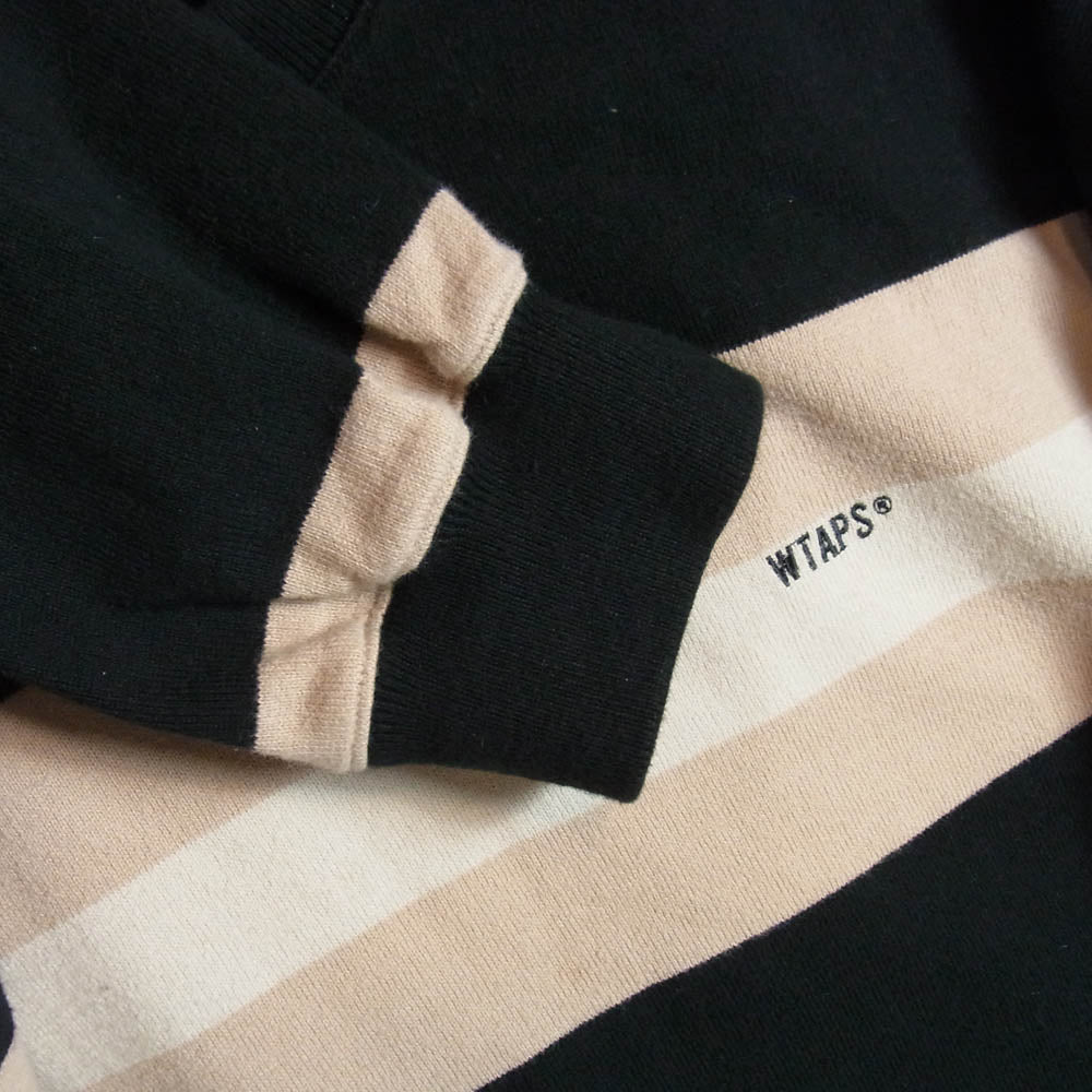 WTAPS ダブルタップス 20SS 201ATDT-CSM27 VATOS SS COTTON TEE ボーダー ロングスリーブ 長袖 Tシャツ マルチカラー系 2【中古】