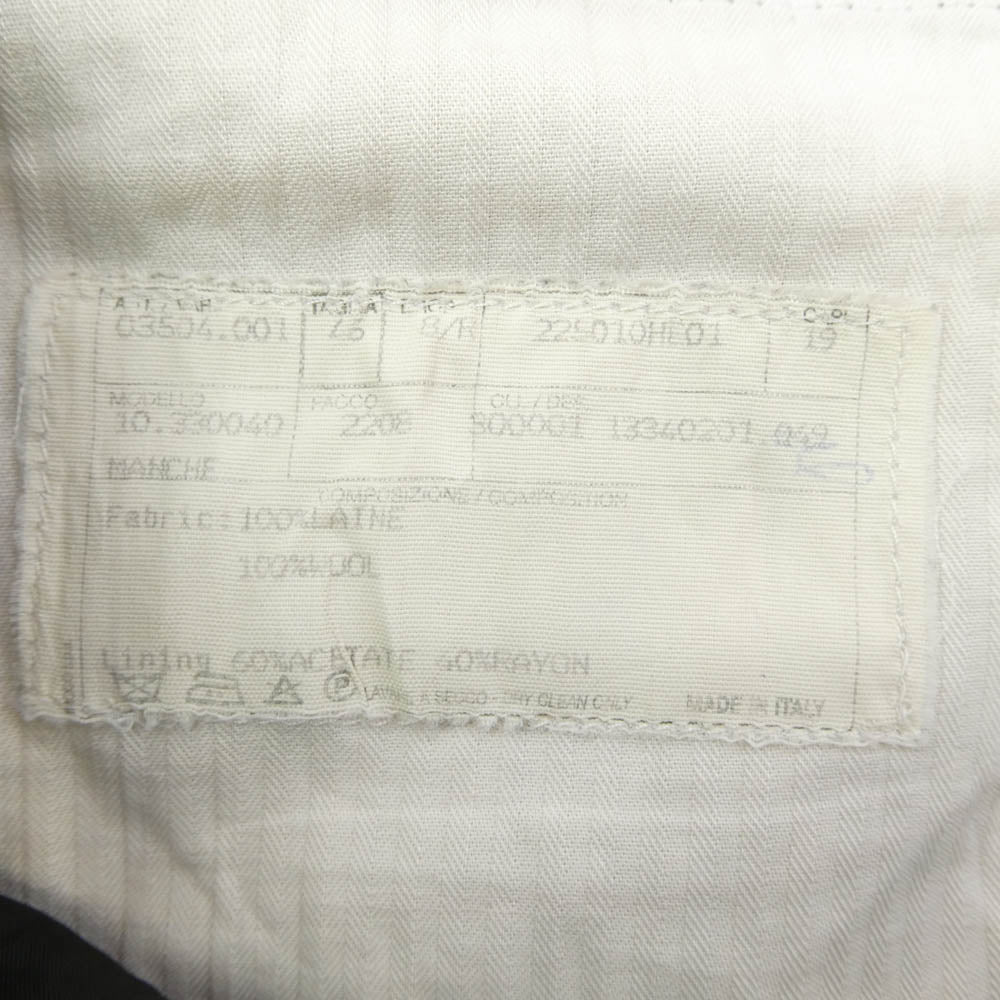 HERMES エルメス テーパード スラックスパンツ ブラック系 46【中古】