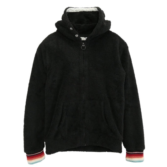SASQUATCHfabrix. サスクワァッチファブリックス 10AW 10AW-CSP-008 EOTOTO フリース ジップ パーカー ブラック系 M【中古】