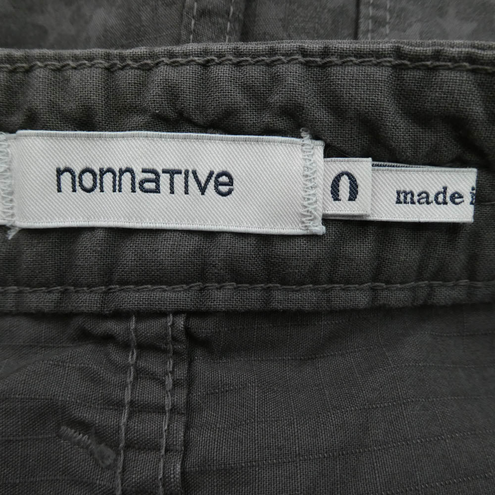nonnative ノンネイティブ NN-P2546 スタープリント コットン テーパード パンツ チャコール系【中古】