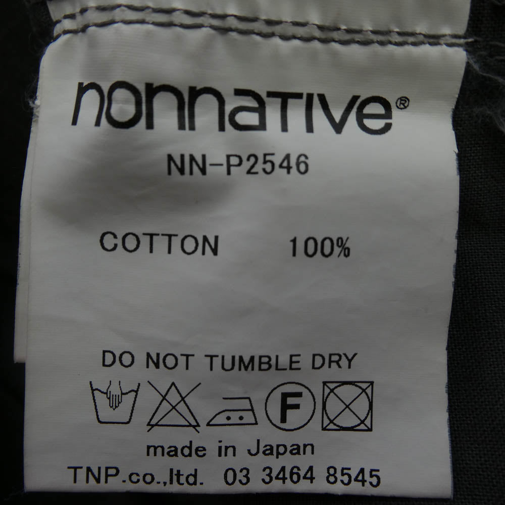 nonnative ノンネイティブ NN-P2546 スタープリント コットン テーパード パンツ チャコール系【中古】