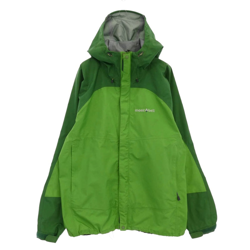 mont-bell モンベル 1128344 サンダーパス レインシェル ジャケット グリーン系 M【中古】