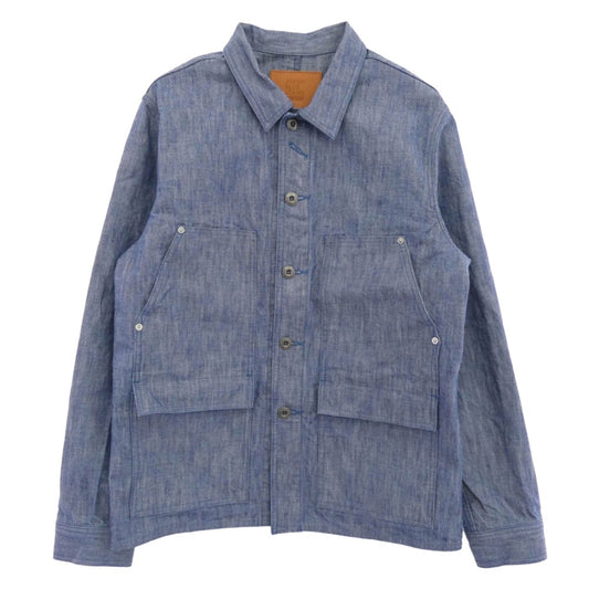 JAPAN BLUE JEANS ジャパンブルージーンズ JBOT13404S Jacke CHAMBRAY COVERALL デニム カバーオール ジャケット ブルー系 M【中古】
