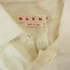 MARNI マルニ 25SS CUMU0348A0 GEOMETRIC JACQUARD SHIRT ジオメトリック ジャカード 長袖 シャツ ベージュ系 46【新古品】【未使用】【中古】