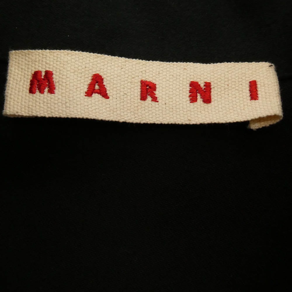 MARNI マルニ 24AW CUMU0310S1 モールスキン ダブルポケット シャツ ジャケット ブラック系 48【極上美品】【中古】