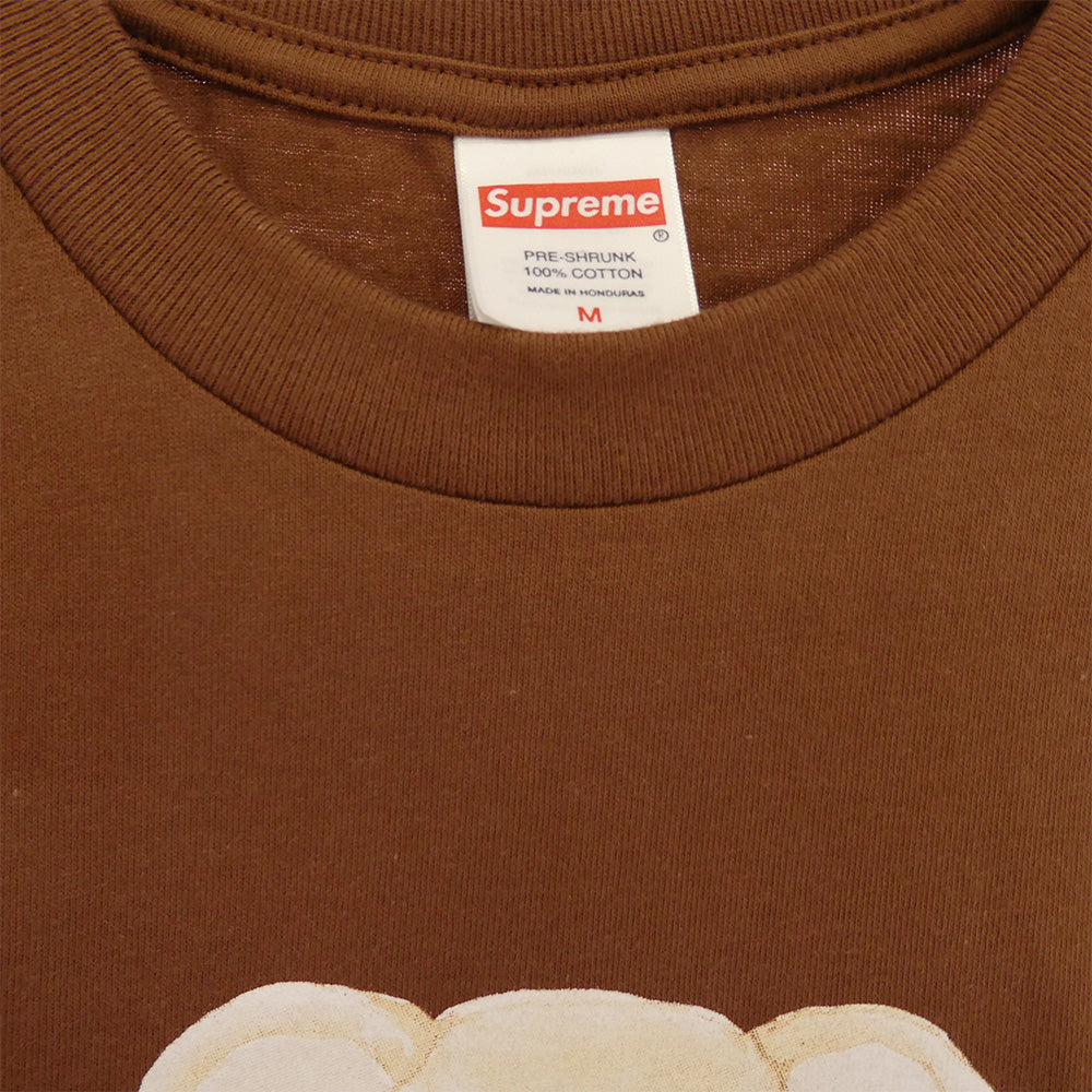 Supreme シュプリーム 25SS Bear Tee ベアー プリント 半袖 Tシャツ ブラウン系 M【美品】【中古】