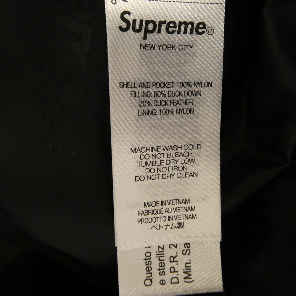 Supreme シュプリーム 22AW GORE TEX 700 Fill Down ゴアテックス 700フィル ダウンジャケット ブラック系 S【美品】【中古】