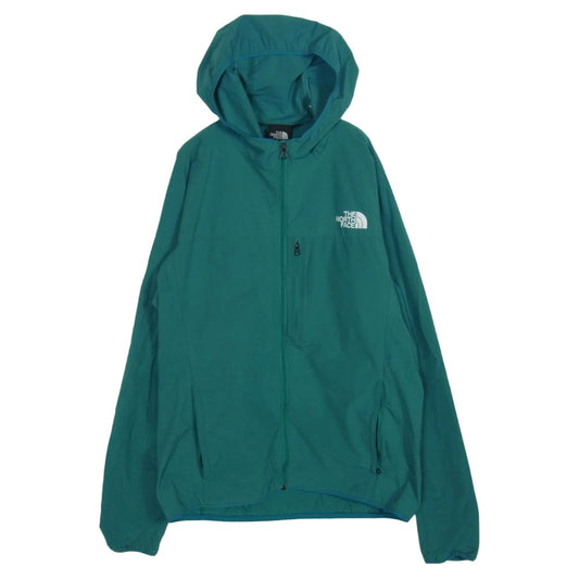 THE NORTH FACE ノースフェイス NP21703 MOUNTAIN SOFTSHELL HOODIE マウンテン ソフトシェル フーディー パーカー ジャケット グリーン系 L【中古】