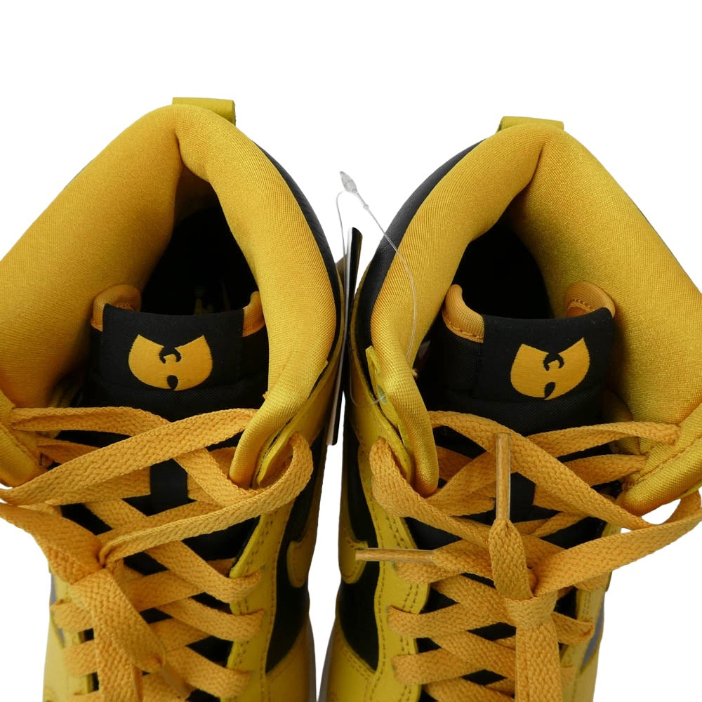 NIKE ナイキ HJ4320-001 WU-TANG CLAN DUNK HIGH RETRO PRM ウータンクラン ダンクハイ レトロ プレミアム スニーカー ブラック系 イエロー系 24cm【極上美品】【中古】