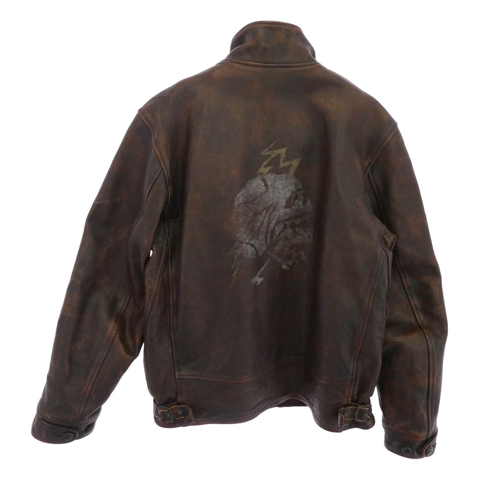 オールドジョー cossack jacket ホースハイド コサック レザー ジャケット ブラウン系 38【中古】