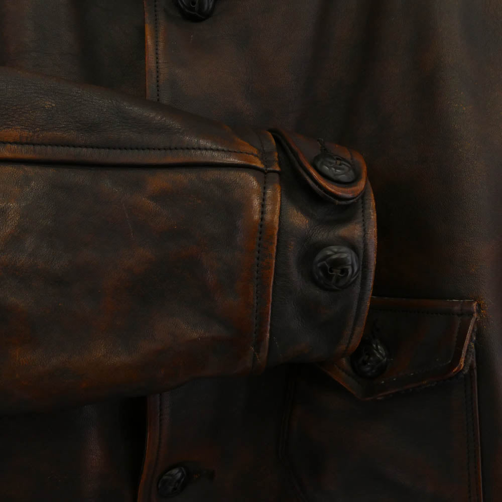 オールドジョー cossack jacket ホースハイド コサック レザー ジャケット ブラウン系 38【中古】