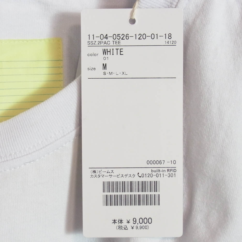 エスエスズィー 11-04-0526-120 クルーネック 半袖 Tシャツ ホワイト系 M【極上美品】【中古】