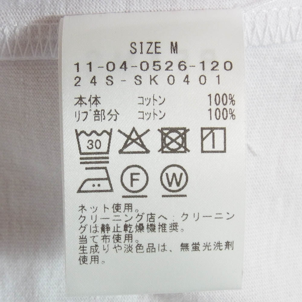 エスエスズィー 11-04-0526-120 クルーネック 半袖 Tシャツ ホワイト系 M【極上美品】【中古】