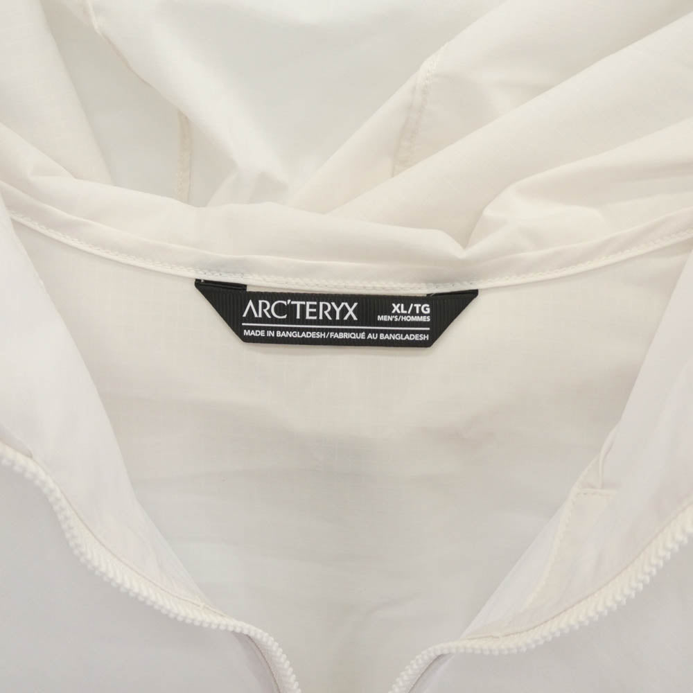 ARC'TERYX アークテリクス X00000741109 2025年製 Squamish Hoody スコーミッシュ フーディ ナイロン フーデッド ジャケット ホワイト系 XL【美品】【中古】
