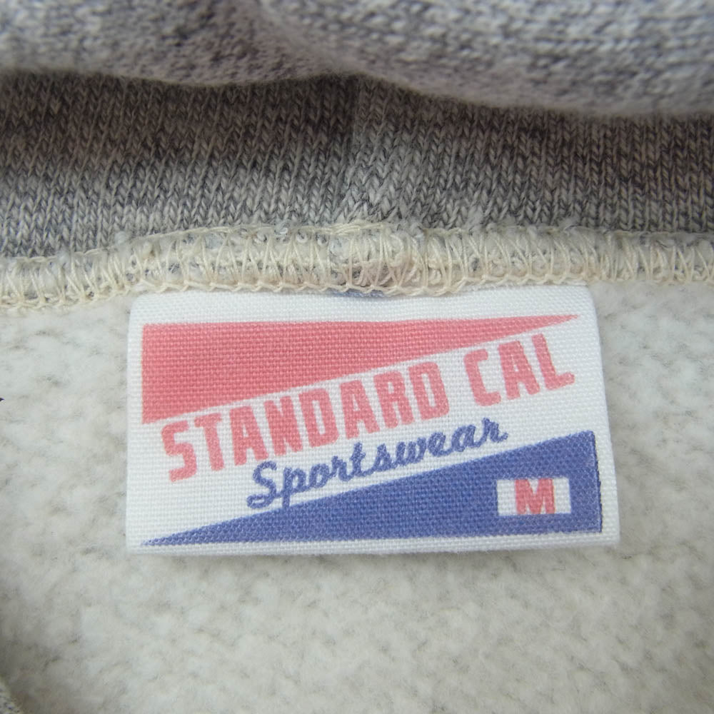 STANDARD CALIFORNIA スタンダードカリフォルニア Sportswear スポーツウエア コットン ジップ パーカー グレー系 M【中古】