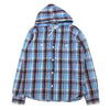 STANDARD CALIFORNIA スタンダードカリフォルニア フード チェック ネルシャツ ブルー系 M【中古】