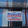 STANDARD CALIFORNIA スタンダードカリフォルニア フード チェック ネルシャツ ブルー系 M【中古】