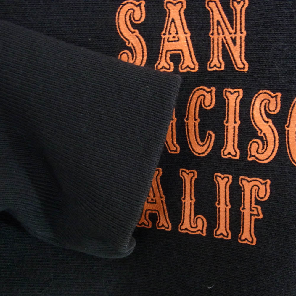 STANDARD CALIFORNIA スタンダードカリフォルニア C8-L108 × Champion SD R.W ZIP HOOD チャンピオン スウェット ジップ パーカー ブラック系 M【中古】